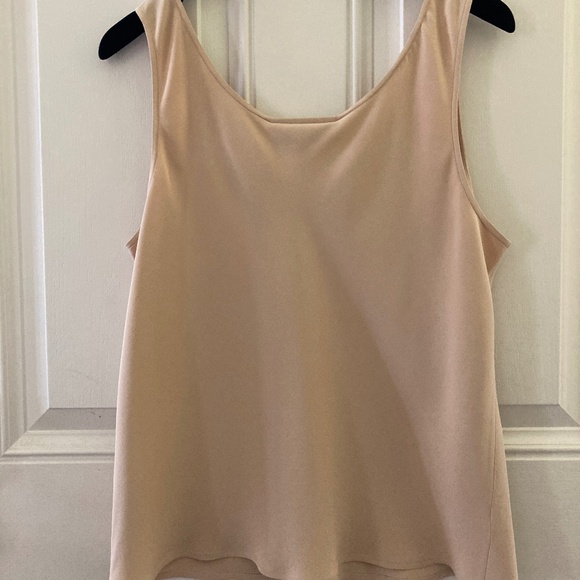 Jones & Co. 100% Silk Sleeveless Scoop Neck Top/Cafe au Lait/14/NEW/ON SALE $35! - Picture 3 of 3